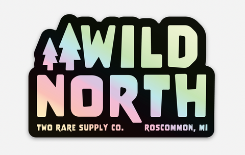Wild North Holographic Sticker
