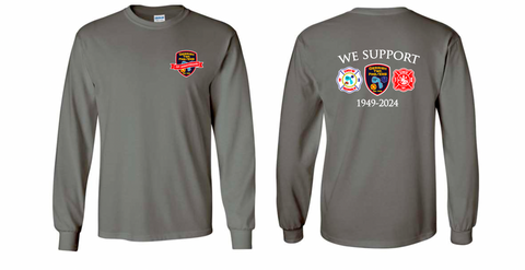 Gerrish 75th - Long Sleeve Tee Shirt - Charcoal