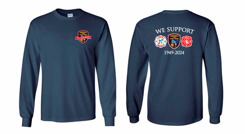 Gerrish 75th - Long Sleeve Tee Shirt - Navy