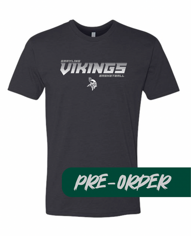 Grayling Boys Basketball - PRESALE - Cotton blend tee -  Black - DESIGN 2