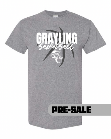 Grayling Girls Basketball - Tee shirt - Graphite gray
