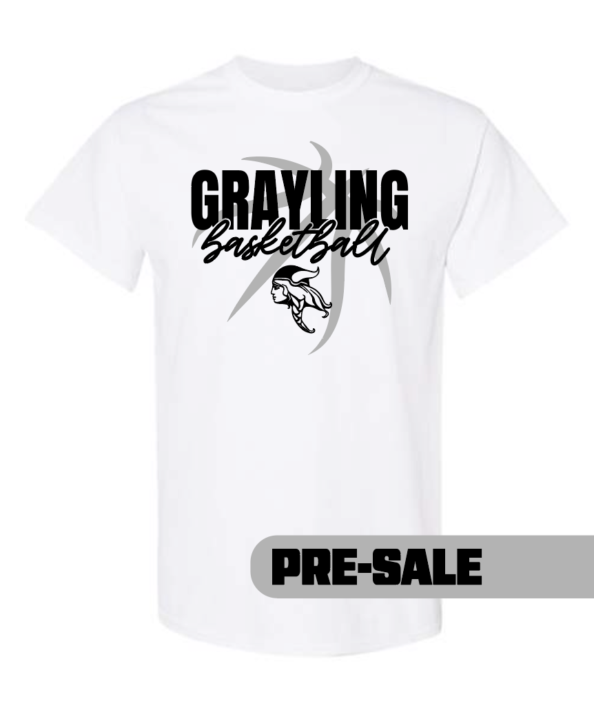 Grayling Girls Basketball - Tee shirt - White