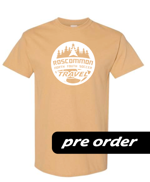 RNYSA - Travel League - PRE-ORDER - Old Gold tee w/ white logo