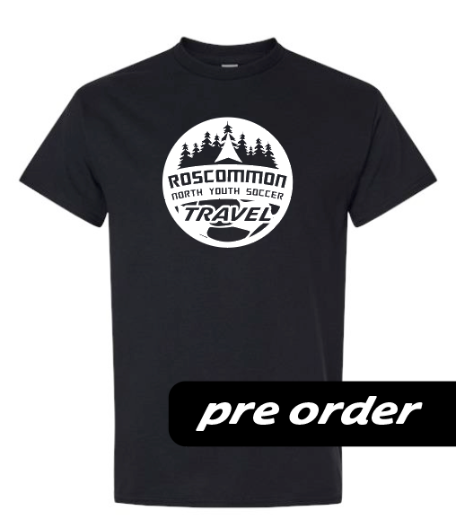 RNYSA - Travel League - PRE-ORDER - Black tee w/ white logo