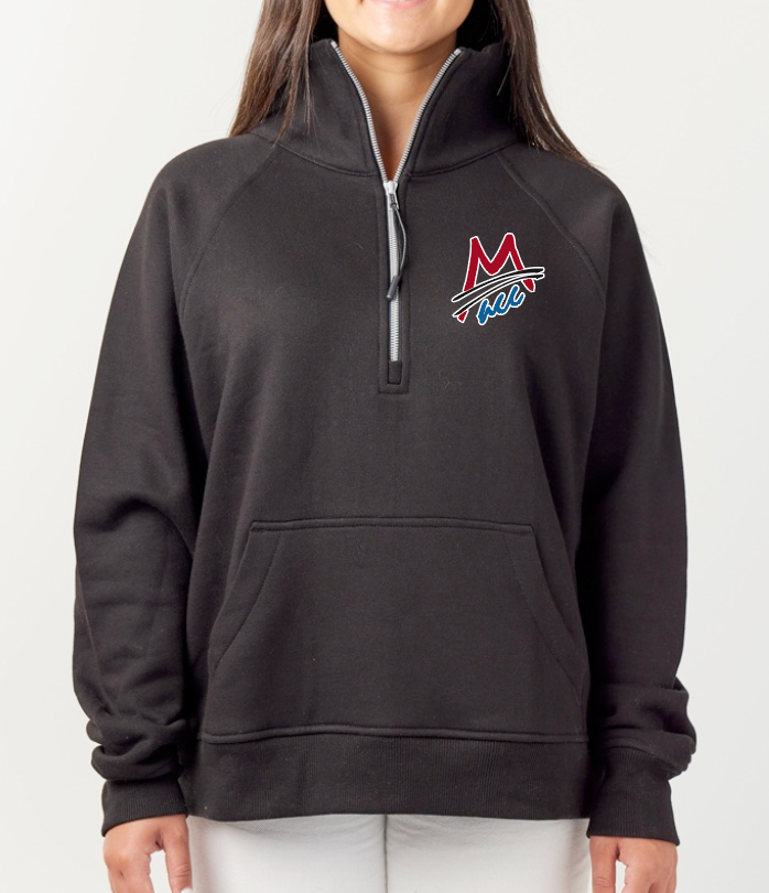 MACC - PRE-ORDER - Enza Fleece 1/2 zip - Black (LADIES)