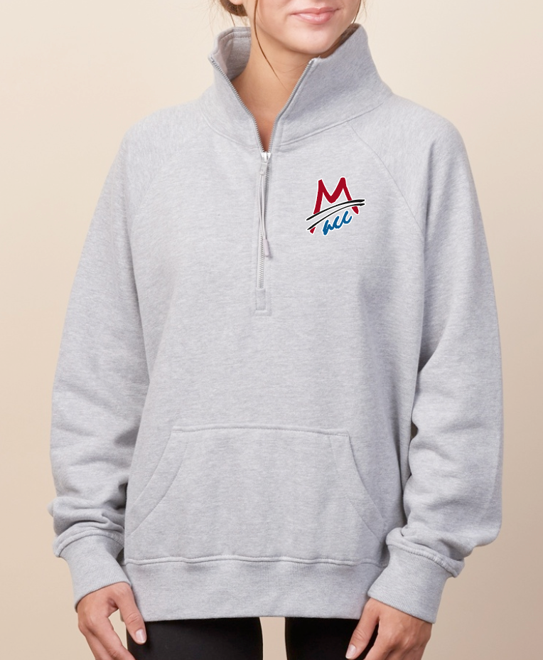 MACC - PRE-ORDER - Enza Fleece 1/2 zip - Athletic Heather (LADIES)
