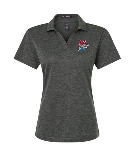 MACC - PRE-ORDER - AllPRO performance polo - Melange Black (LADIES)