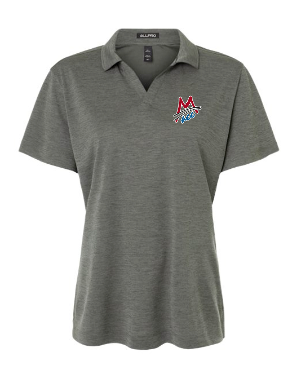 MACC - PRE-ORDER - AllPRO performance polo - Melange Gray (LADIES)