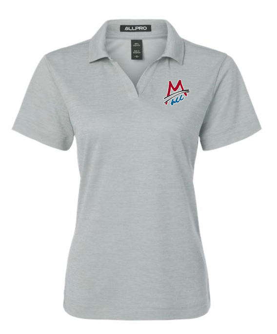 MACC - PRE-ORDER - AllPRO performance polo - Melange Silver Gray (LADIES)