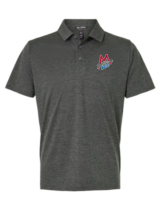 MACC - PRE-ORDER - AllPRO performance polo - Melange Black (unisex)
