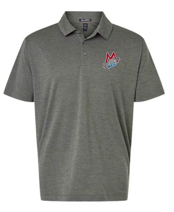 MACC - PRE-ORDER - AllPRO performance polo - Melange Gray (unisex)