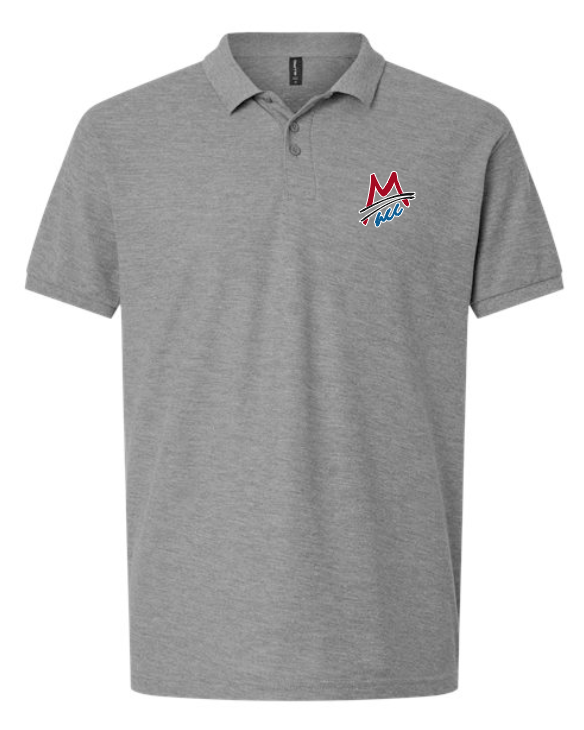 MACC - PRE-ORDER - AllPRO cotton polo - Heather Graphite (unisex)