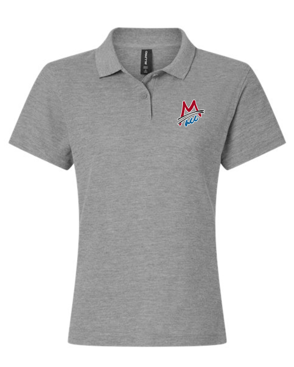 MACC - PRE-ORDER - AllPRO cotton polo - Heather Graphite (LADIES)