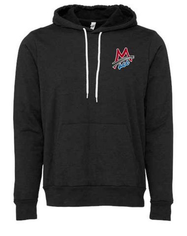MACC - PRE-ORDER - Bella + Canvas Hooded Fleece - Black heather (UNISEX)