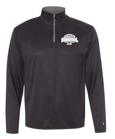 GRAYLING JUNIOR VIKINGS - FOOTBALL - POLY 1/4 ZIP - BLACK
