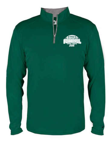 GRAYLING JUNIOR VIKINGS - FOOTBALL - POLY 1/4 ZIP - FOREST GREEN