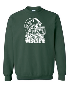 GRAYLING JUNIOR VIKINGS - CREWNECK FLEECE - FOREST GREEN