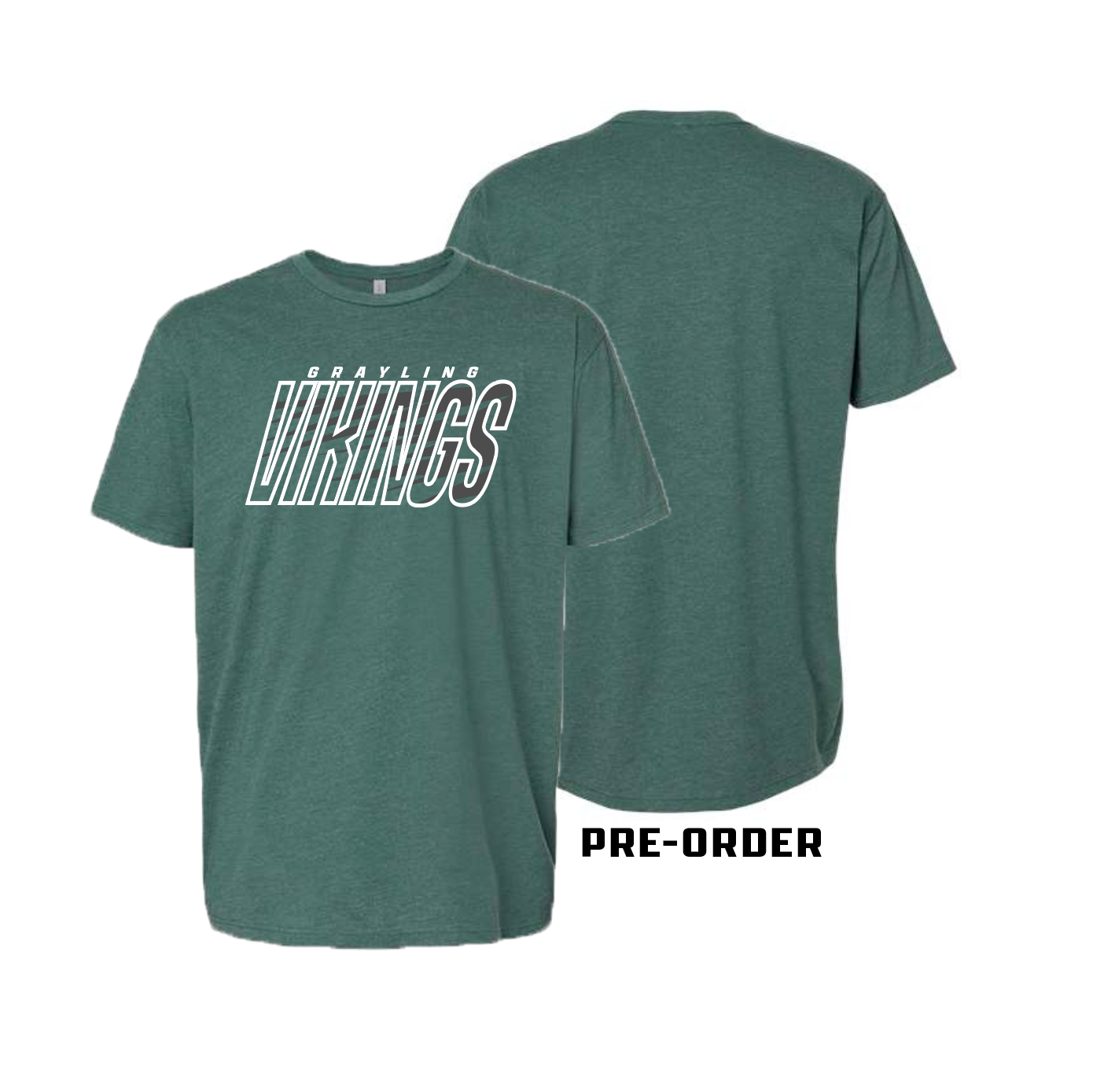 VIKING GEAR PRE-ORDER - TEE SHIRT - HEATHER FOREST