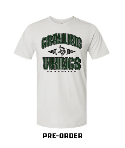 VIKING GEAR PRE-ORDER - TEE SHIRT - Light Silver Gray