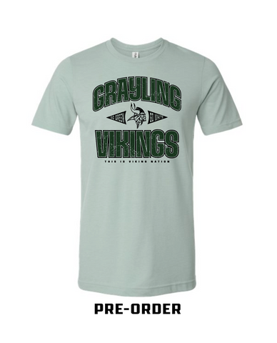 VIKING GEAR PRE-ORDER - TEE SHIRT - Light Sage