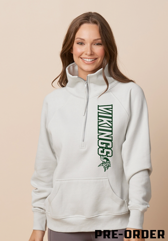 VIKING GEAR PRE-ORDER - FLEECE 1/4 ZIP - Silver Gray