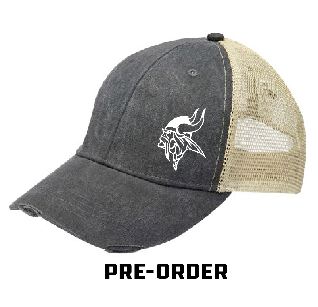 VIKING GEAR PRE-ORDER - Distressed Ladies hat - Black