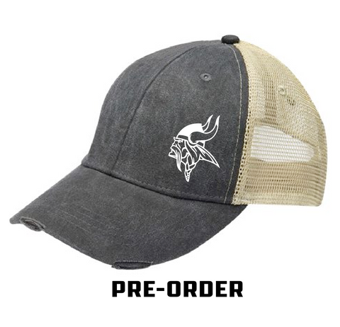 VIKING GEAR PRE-ORDER - Distressed Ladies hat - Black
