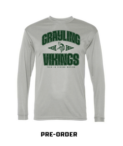 VIKING GEAR PRE-ORDER - POLYESTER LONG SLEEVE - Light Silver