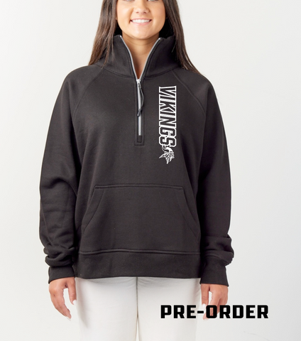 VIKING GEAR PRE-ORDER - FLEECE 1/4 ZIP - BLACK