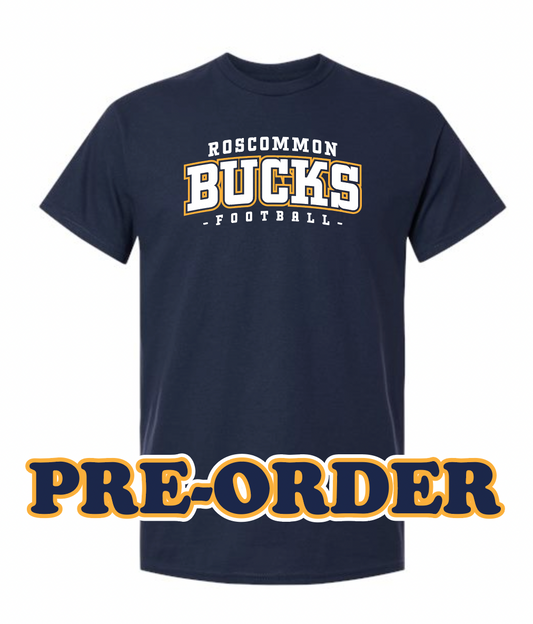 ROSCO FOOTBALL - PRE ORDER - TEE SHIRT - NAVY V1