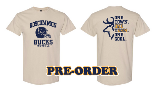 ROSCO FOOTBALL - PRE ORDER - TEE SHIRT - SAND